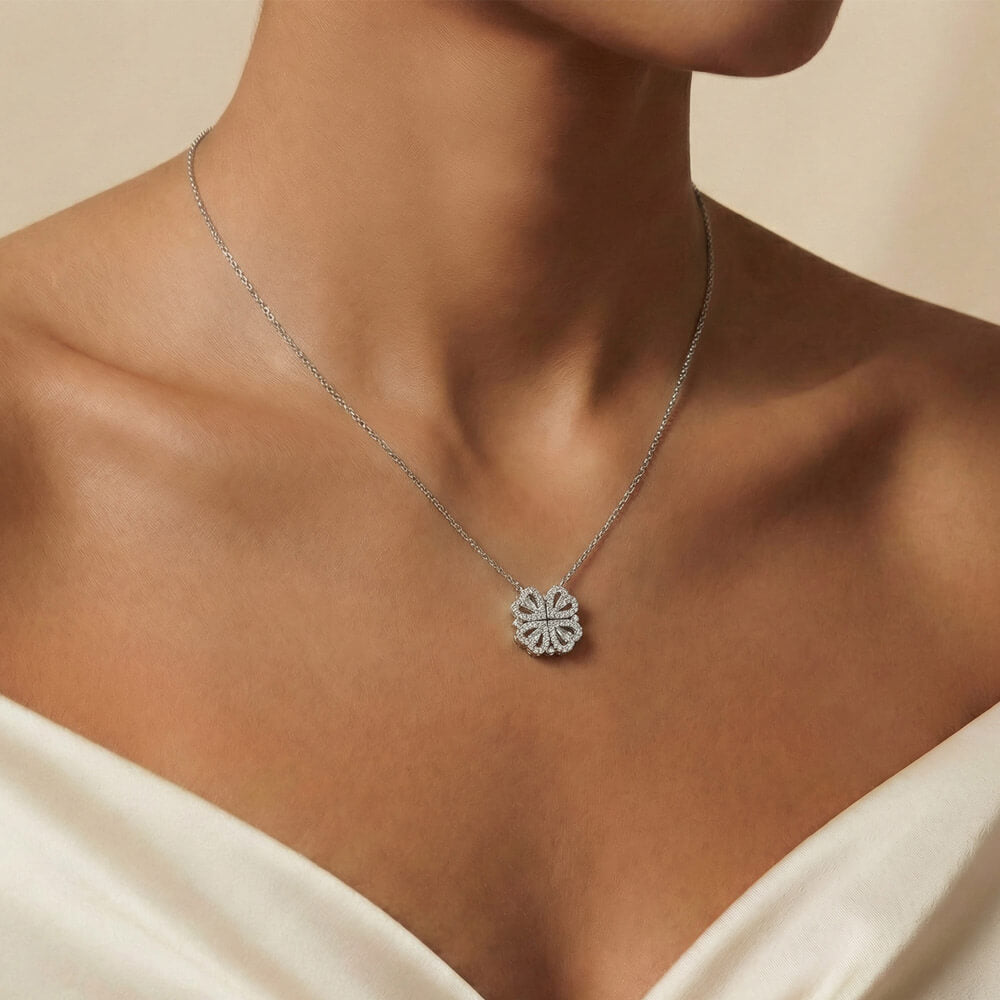 Apology Gift For Her - Let's wipe the slate clean and start anew - Magnetic Hearts Necklace