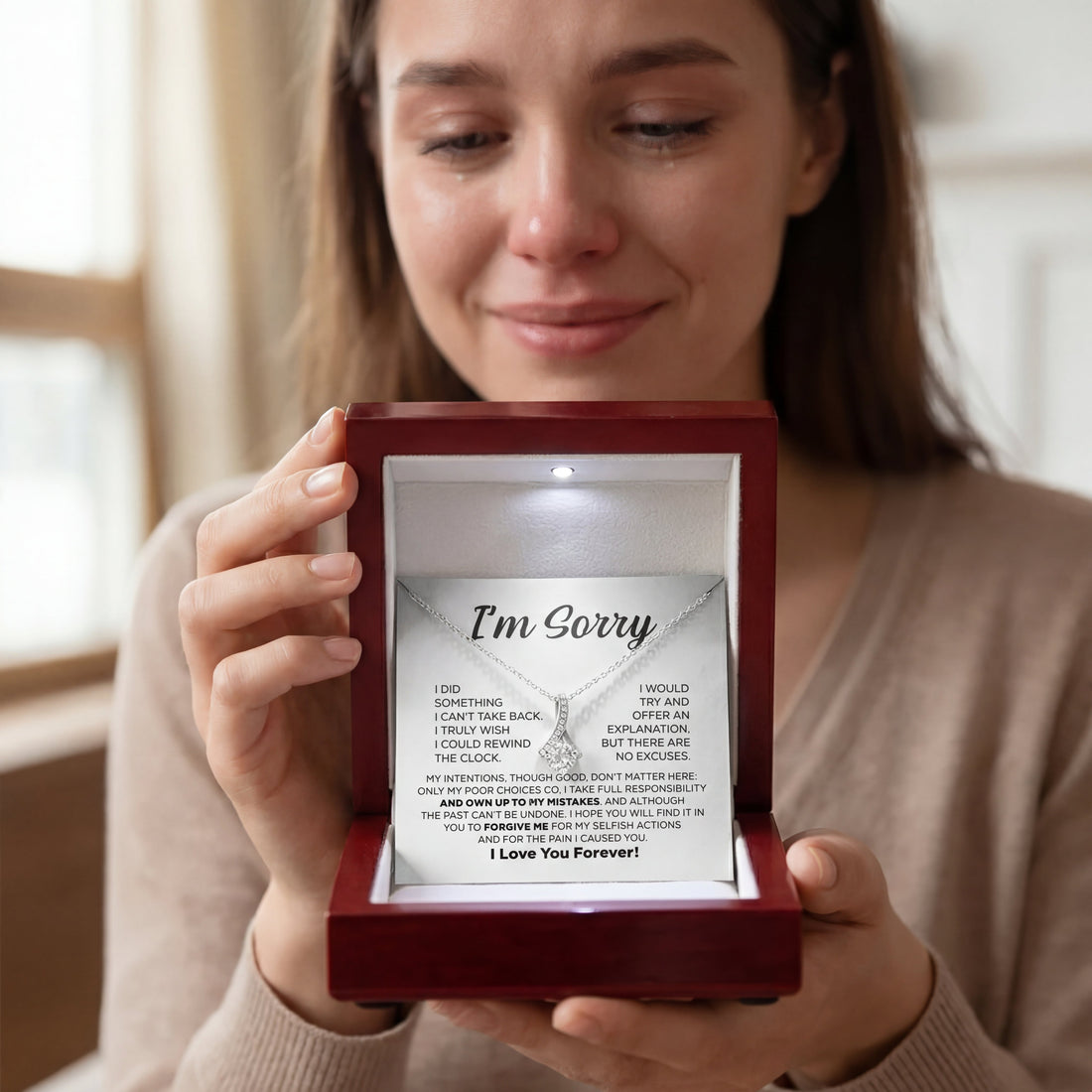 Apology Necklaces: Models & Message Options