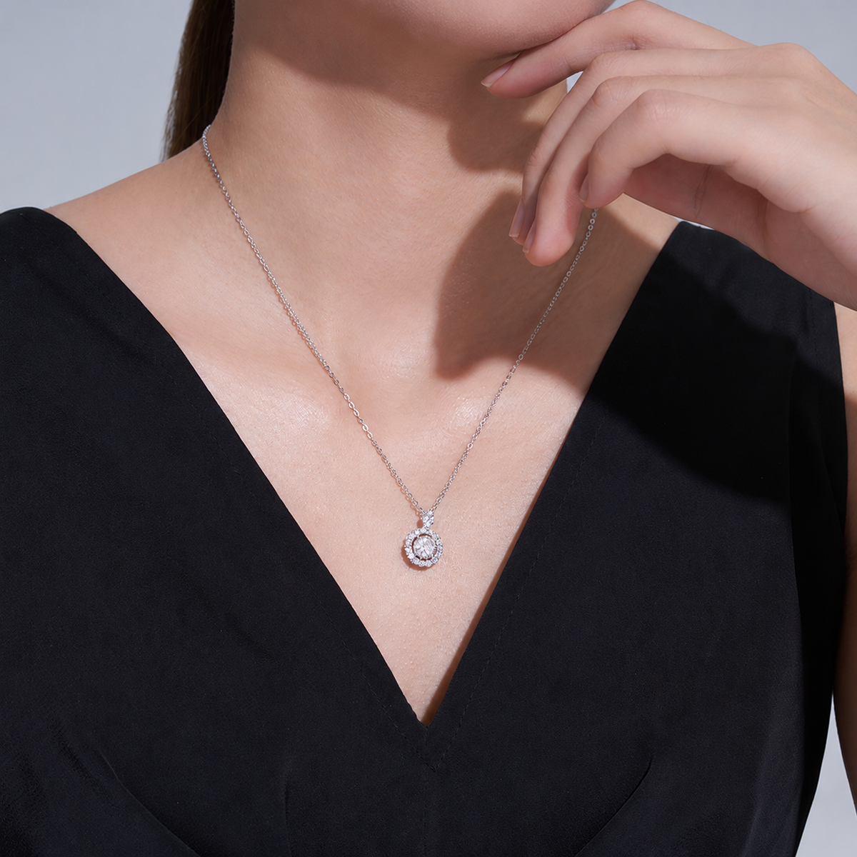 Apology Gift For Her - Forgive Me - Moissanite Pendant Necklace