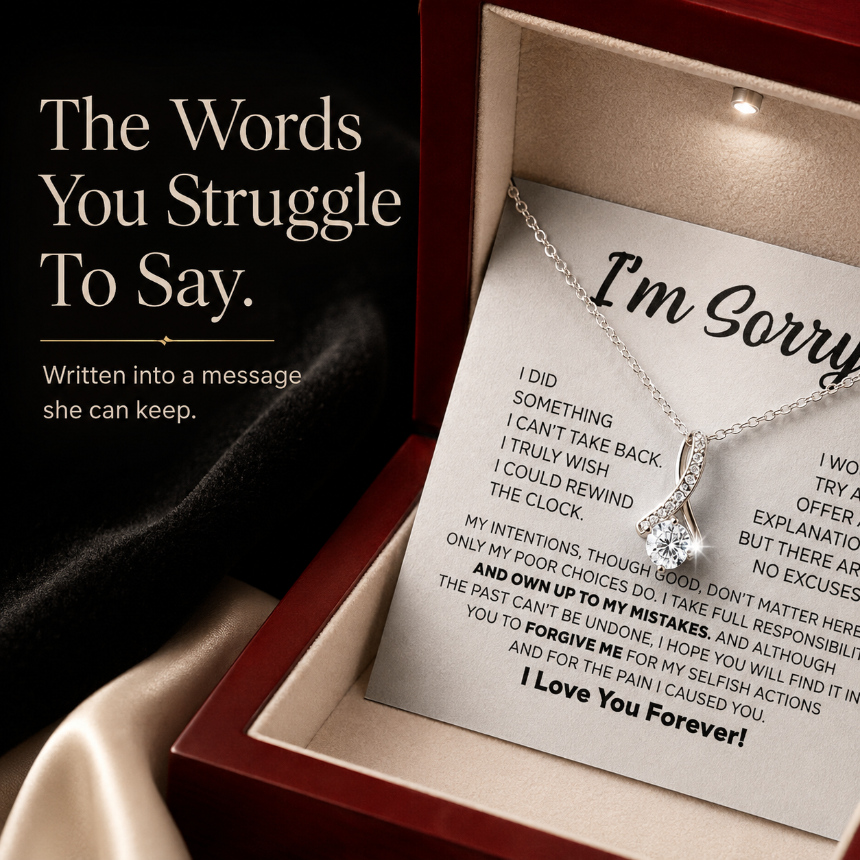The “I'm Sorry” Complete Gift Set – Alluring Beauty Necklace