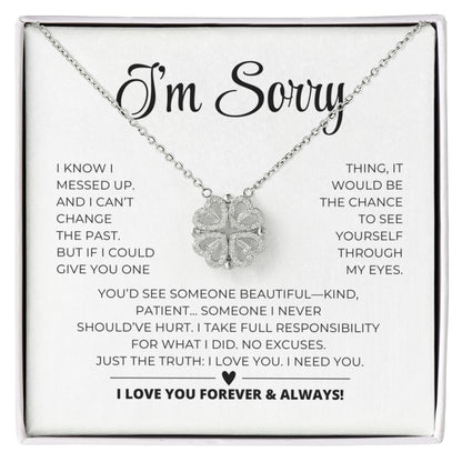 Apology Gift For Her - Magnetic Hearts Necklace