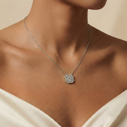 Apology Gift For Her - Let's wipe the slate  clean and start anew - Magnetic Hearts Necklace