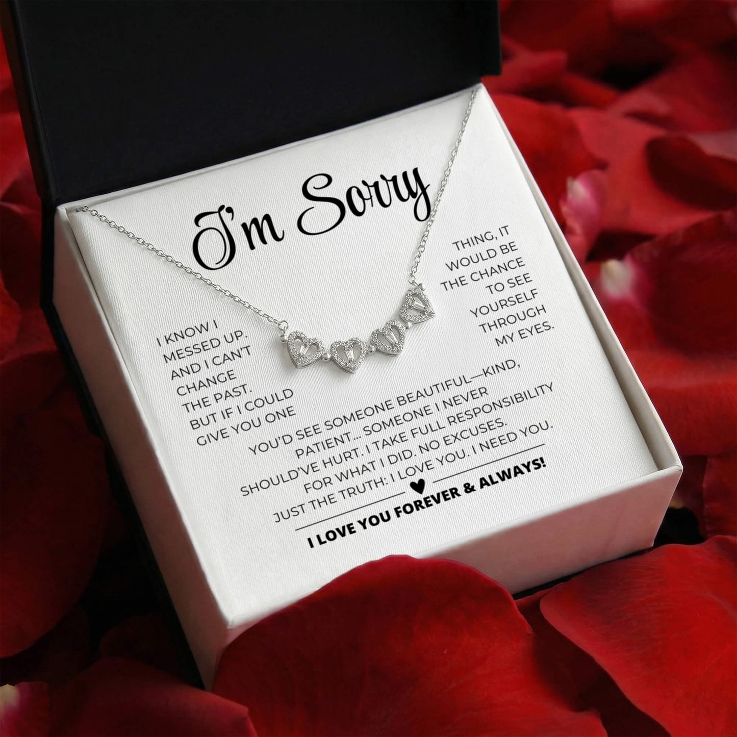 Magnetic Hearts Necklace - Apology Gift For Her2