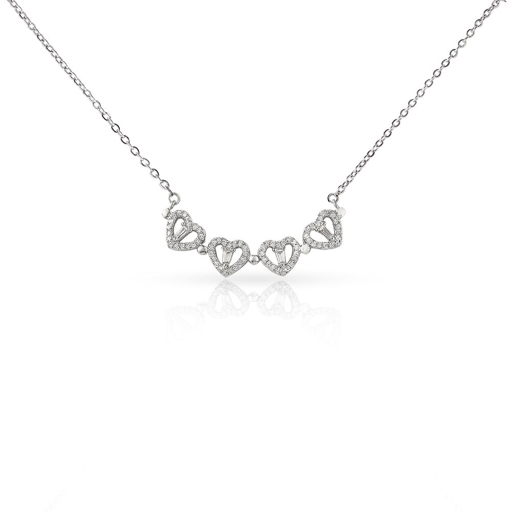 Let's Start Over - Apology Gift For Her - Magnetic Hearts Necklace