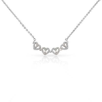 Apology Gift For Her - I Still Love You, Always - Magnetic Hearts Necklace