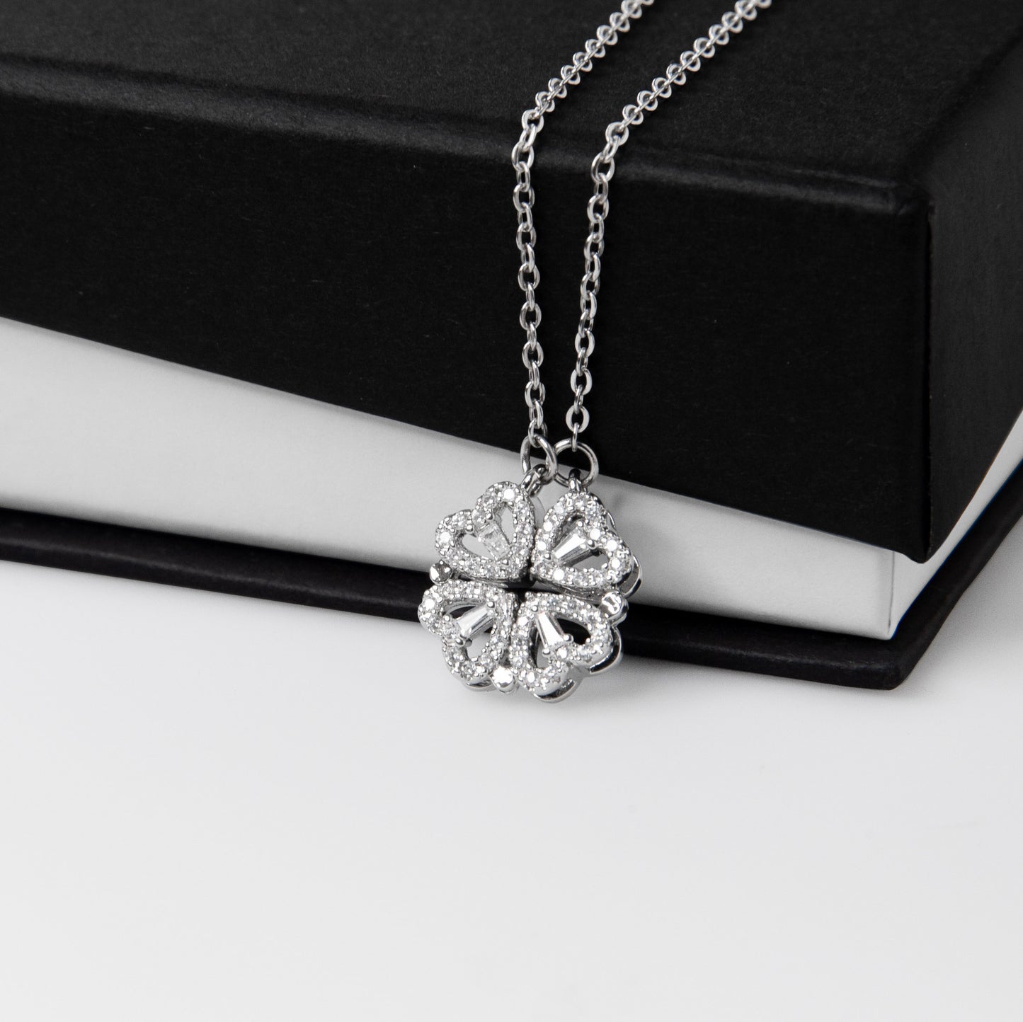 Apology Gift For Her - I Still Love You, Always - Magnetic Hearts Necklace