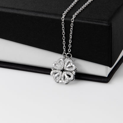 Apology Gift For Her - I Still Love You, Always - Magnetic Hearts Necklace