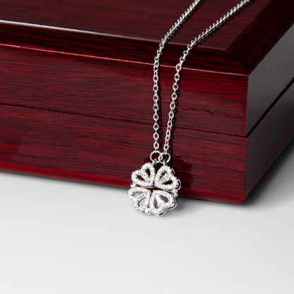 Apology Gift For Her - Magnetic Hearts Necklace
