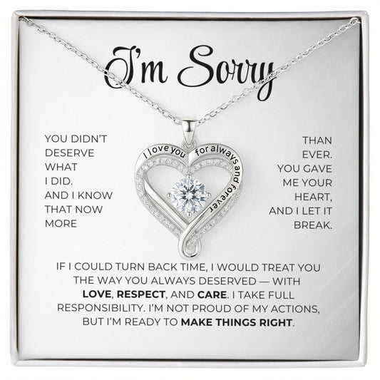Apology Gift For Her - Love You Always Necklace