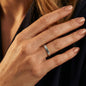 To My Precious Daughter - Engraved Women's Ring with Message Card