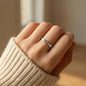 To My Precious Daughter - Engraved Women's Ring with Message Card