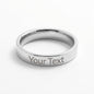 To My Precious Granddaughter - Engraved Women's Ring with Message Card