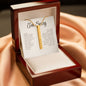 Apology Gift For Her - 4-Sided Stick Necklace - Engraved