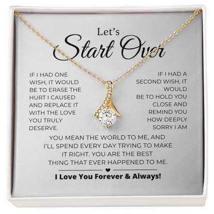 Neuanfang – Entschuldigungsgeschenk für sie – Alluring Beauty Halskette