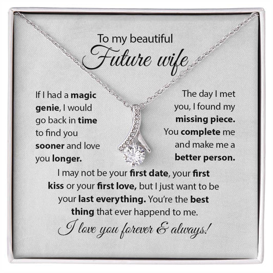 An meine wunderschöne zukünftige Frau – Mein Alles für immer – Atemberaubende Schönheitskette