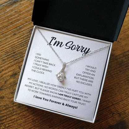 Entschuldigungsgeschenk für sie – Es tut mir wirklich leid – Bezaubernde Schönheitskette