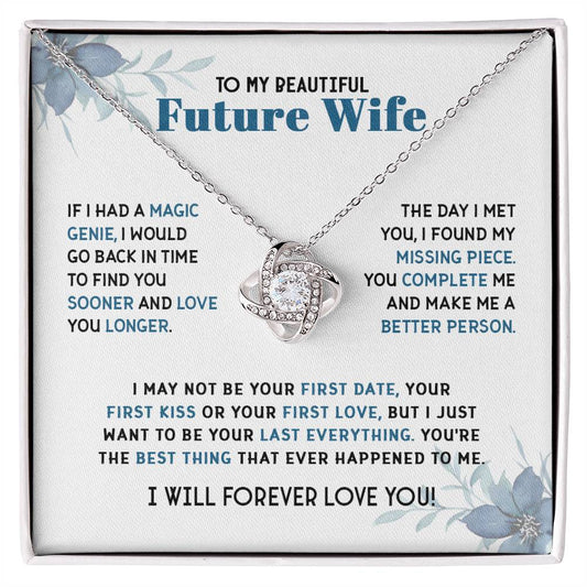 An meine wunderschöne Zukünftige – Letzte alles – Liebesknoten-Halskette