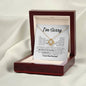 Entschuldigungsgeschenk für sie - Ich übernehme die volle Verantwortung - Halskette Liebesknoten
