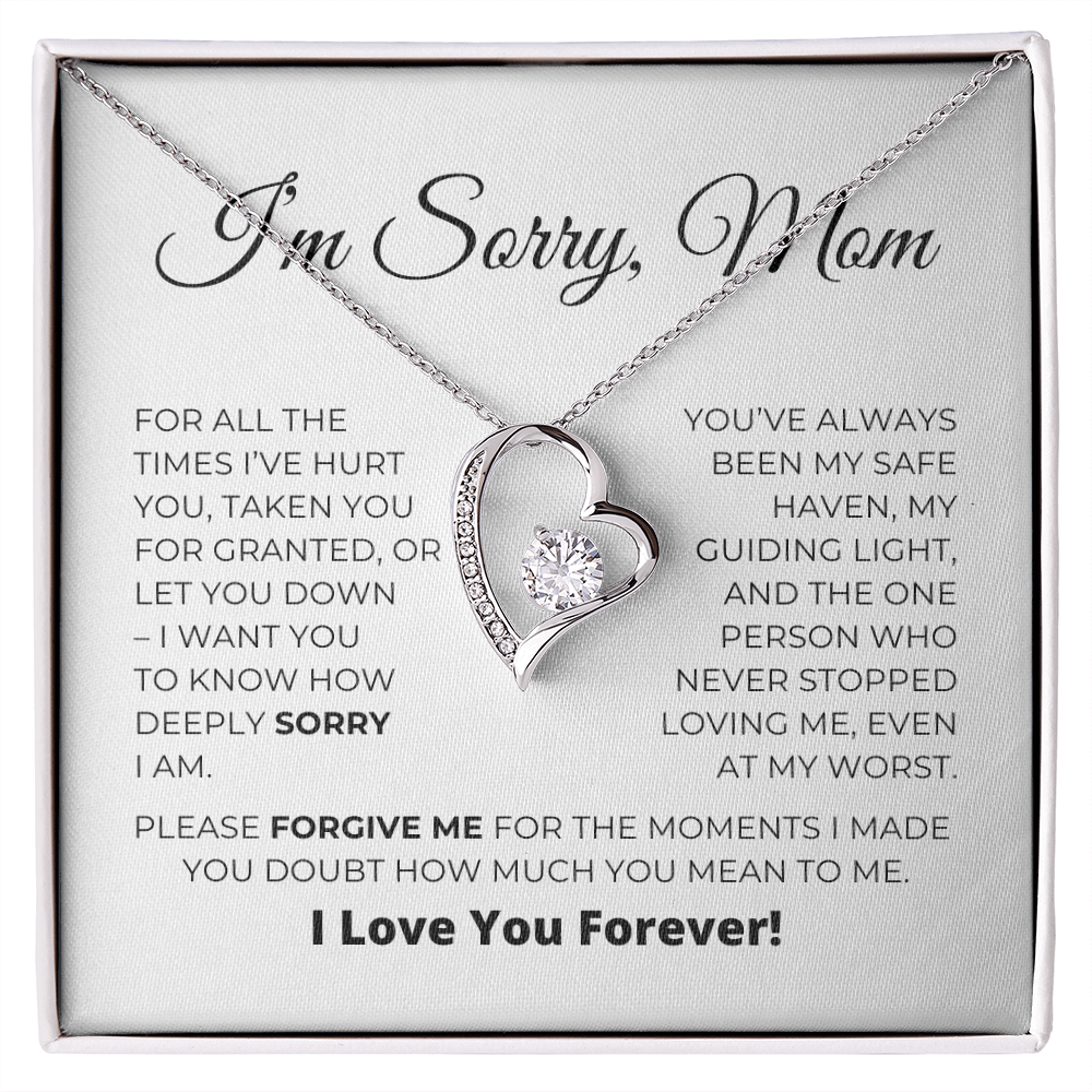 Tut Mir Leid Mama - Entschuldigungsgeschenk Für Mama - Für Immer Liebe Halskette