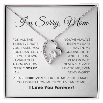 Tut Mir Leid Mama - Entschuldigungsgeschenk Für Mama - Für Immer Liebe Halskette