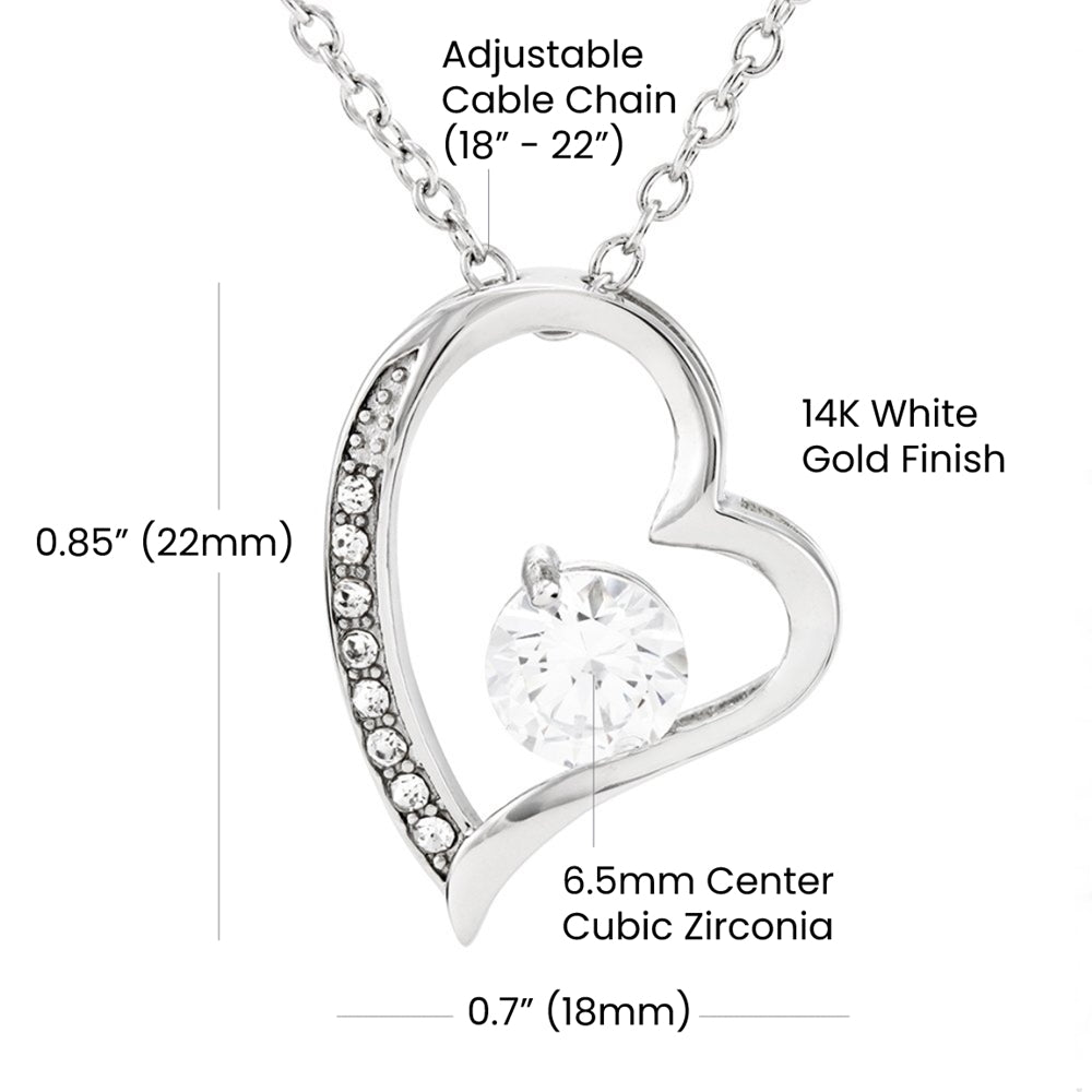 Entschuldigungsgeschenk für sie - Es tut mir wirklich leid - Forever Love Halskette