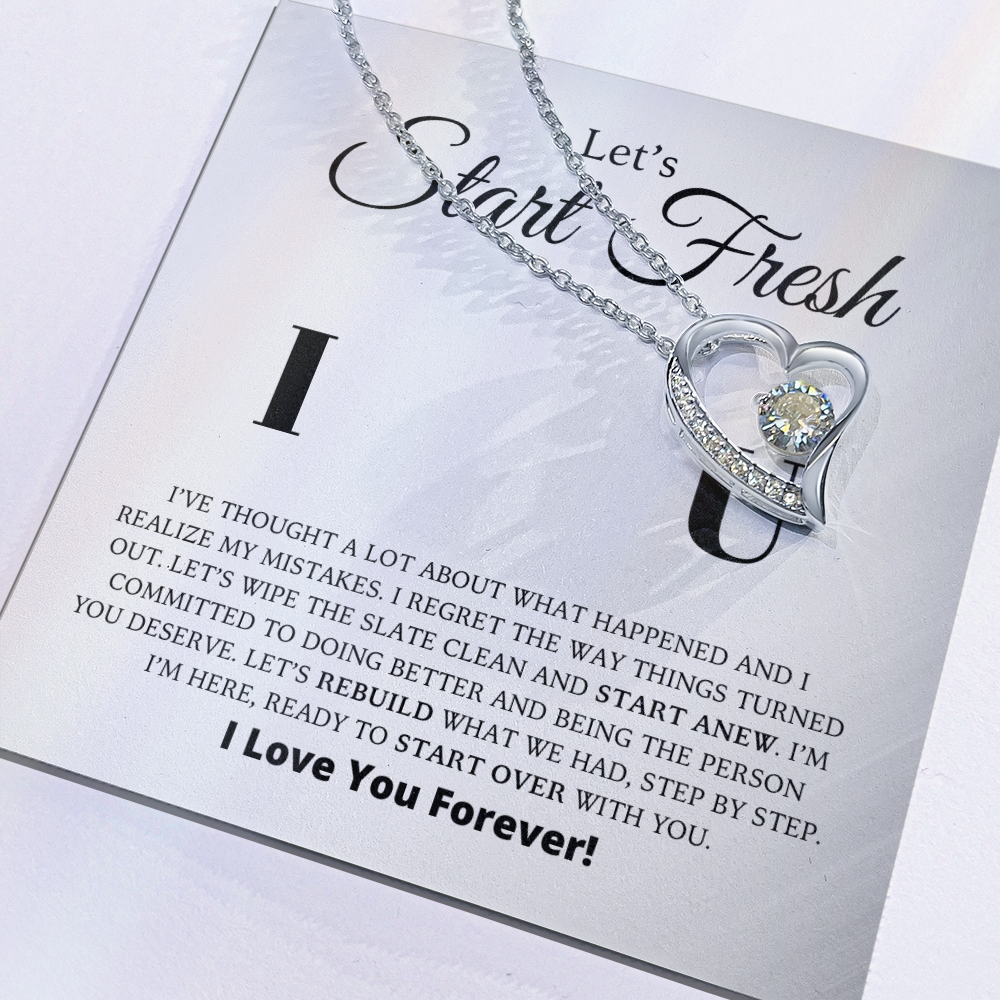 Neuanfang - Entschuldigungsgeschenk für sie - Forever Love Halskette