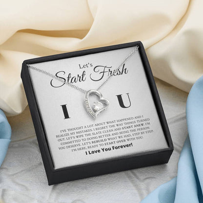 Neuanfang - Entschuldigungsgeschenk für sie - Forever Love Halskette