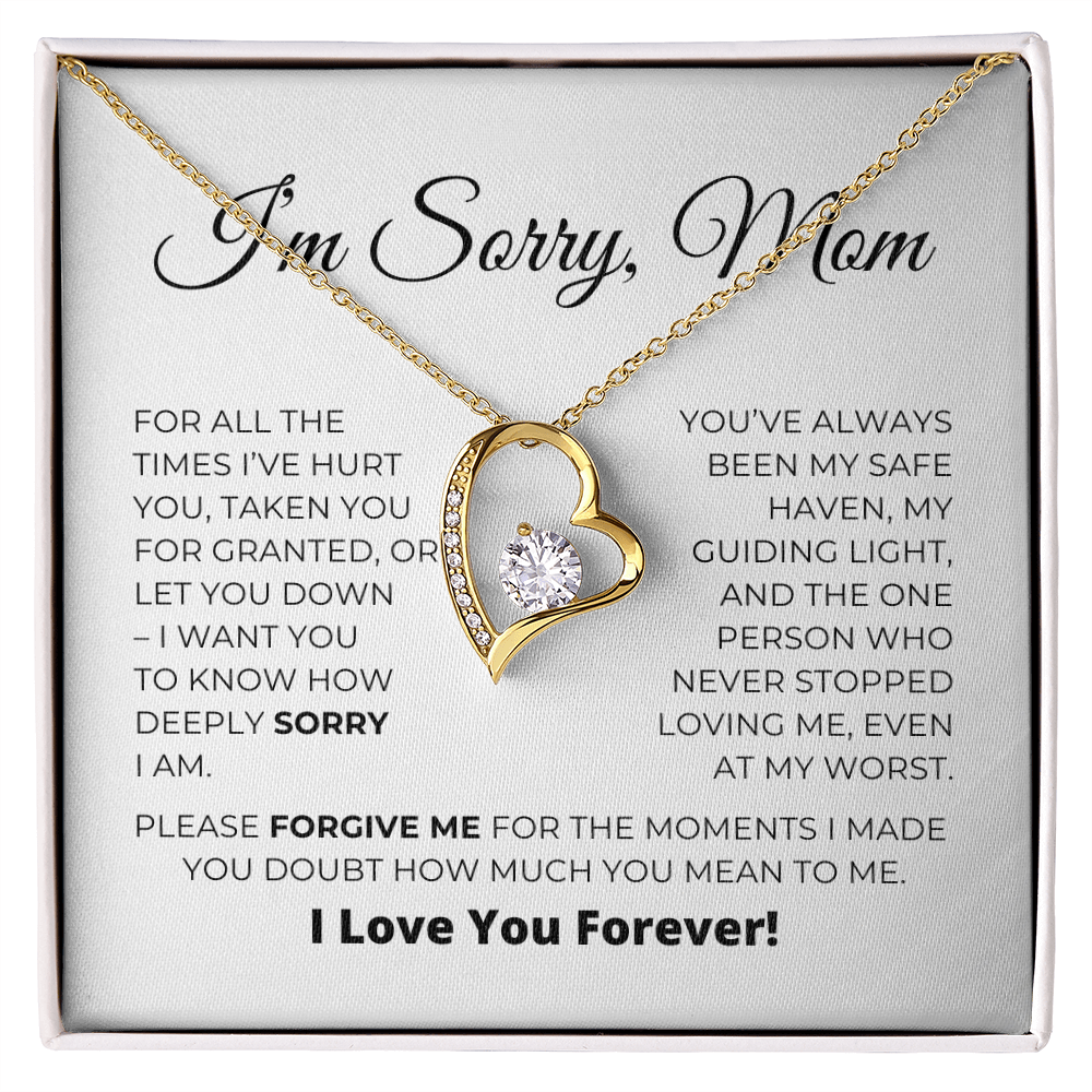 Tut Mir Leid Mama - Entschuldigungsgeschenk Für Mama - Für Immer Liebe Halskette