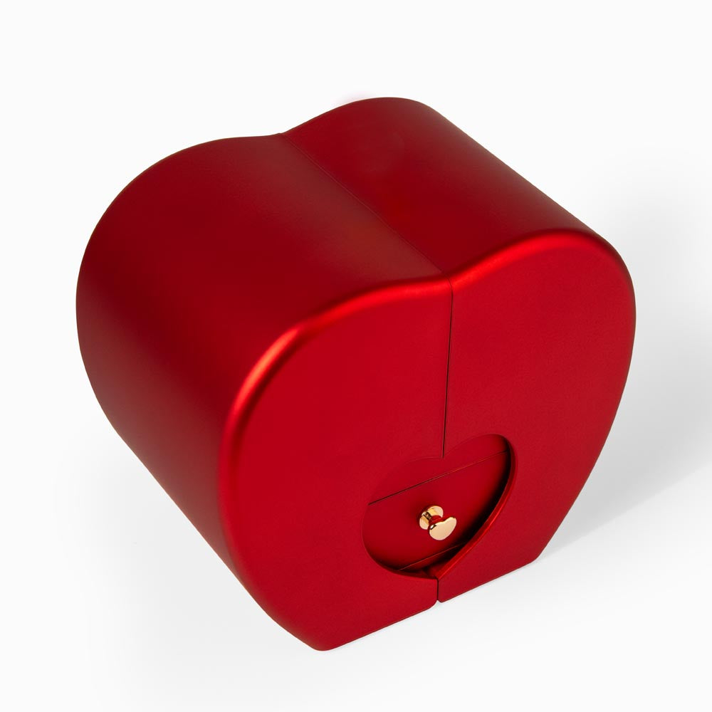 Apology Gift For Her - Love Knot Necklace with Red Heart Rose Box