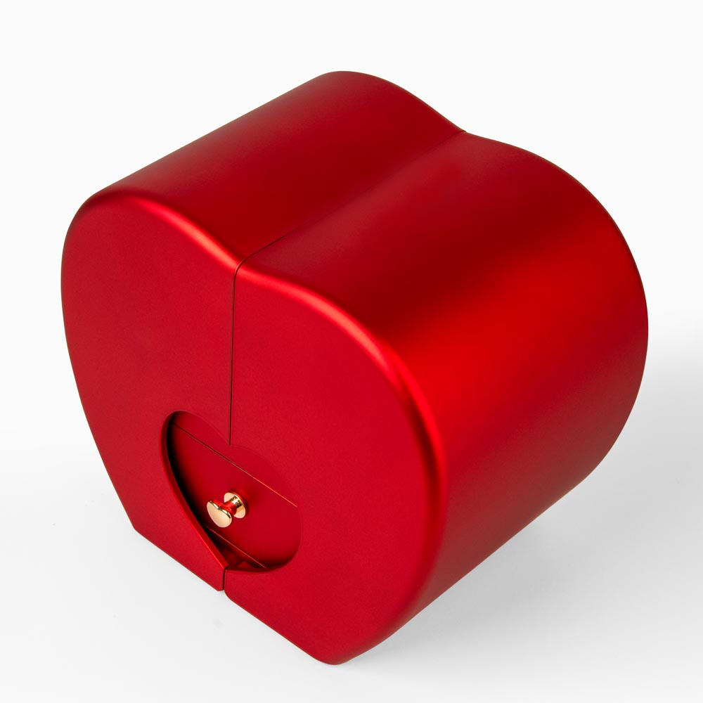 Für meine Liebe – Ich bin nicht perfekt – Liebesknoten-Halskette mit Roter Herz-Rosenbox