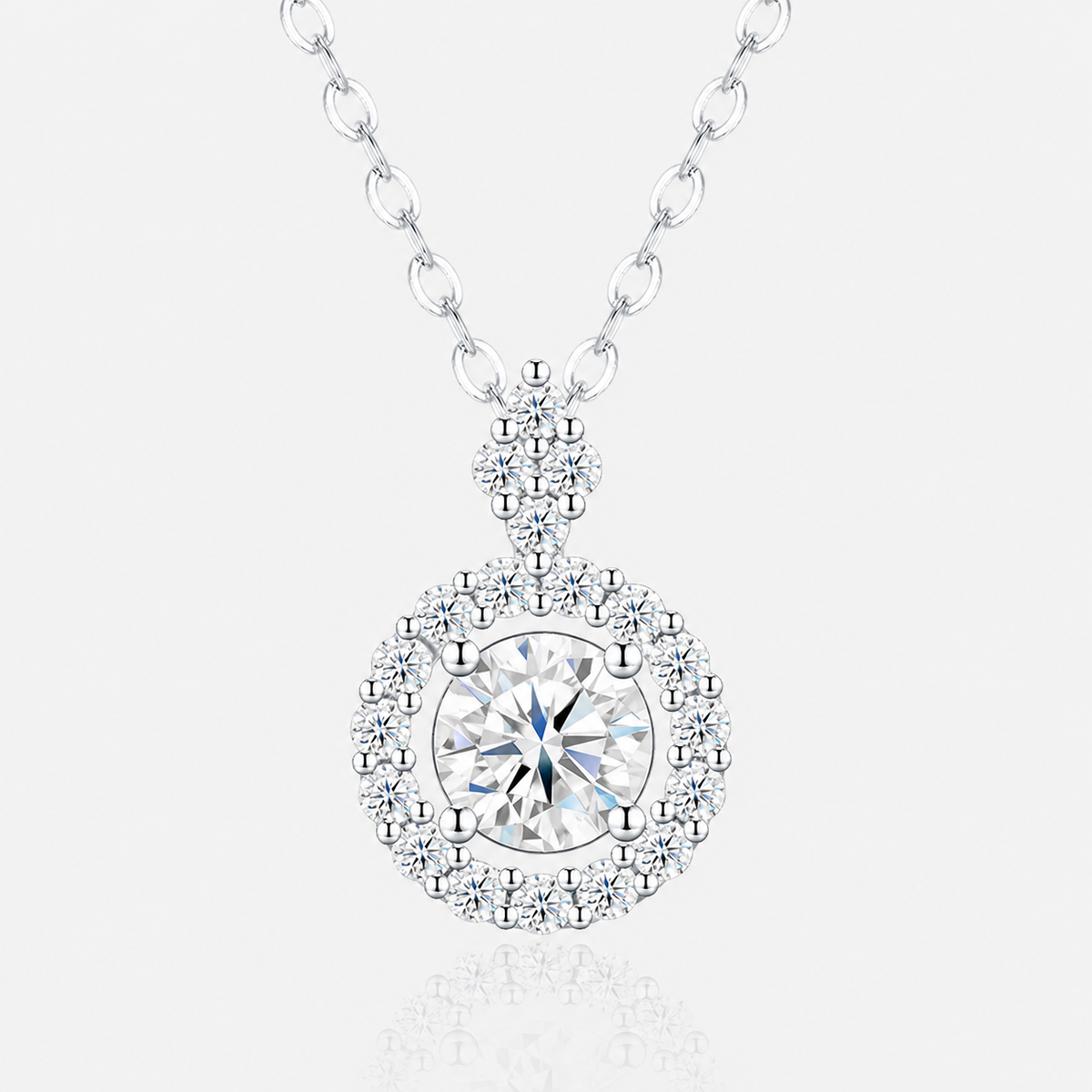 Apology Gift For Her - Forgive Me - Moissanite Pendant Necklace