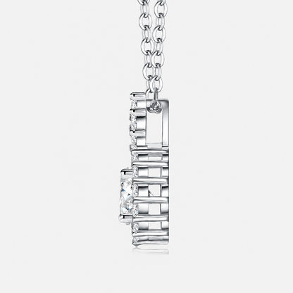 Apology Gift For Her - Forgive Me - Moissanite Pendant Necklace