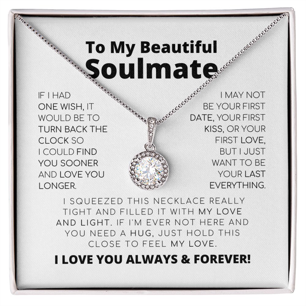 An meine wunderschöne Seelenverwandte – Letztes Alles – Halskette der ewigen Hoffnung