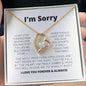 Entschuldigungsgeschenk für sie - Es tut mir wirklich leid - Forever Love Halskette